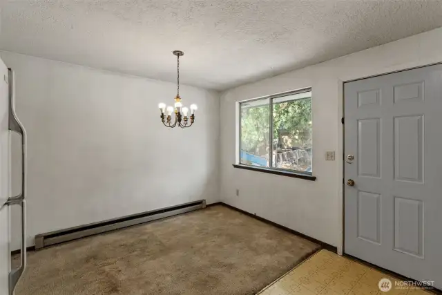 Extend your living space outdoors with convenient deck access right off the dining room.