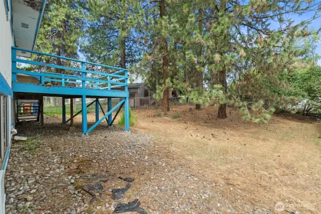 Expansive backyard ready for your creative vision.