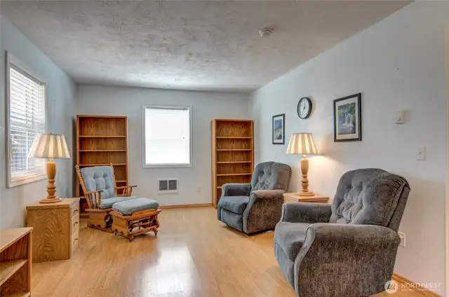 Step inside to the open concept living and kitchen area.