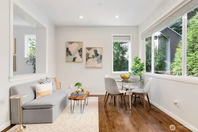 Breakfast nook, casual lounge or dining area...you choice