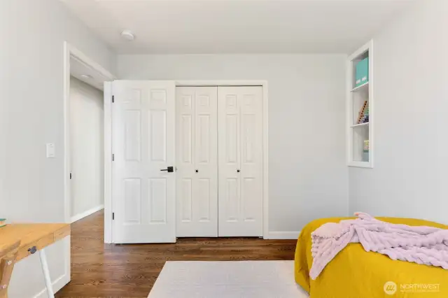 and plenty of closet space