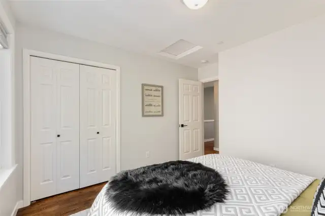 also has plenty of closet space