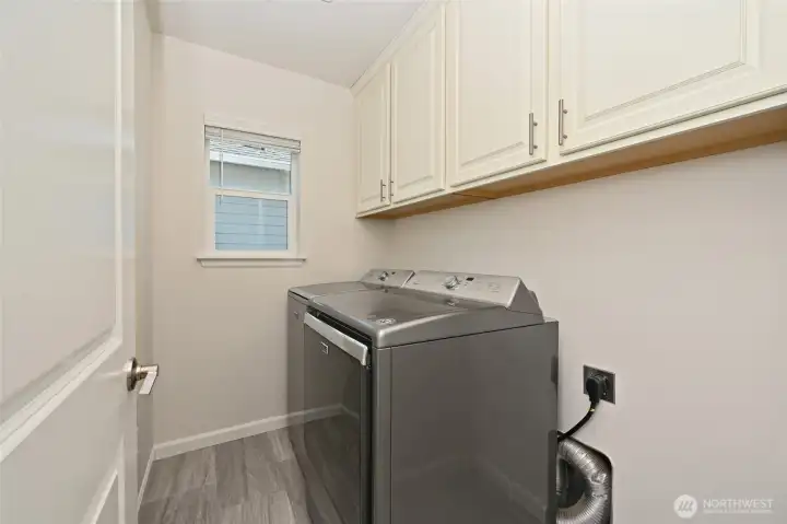 Laundry room is upstairs.