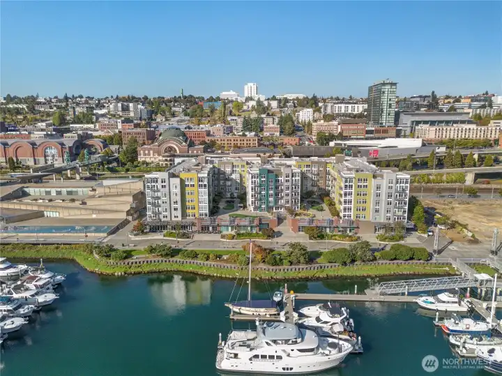 Stunning Downtown location. This location provides access to museums, great eateries, waterfront boardwalk and has plenty of room for residents and their guests to park.