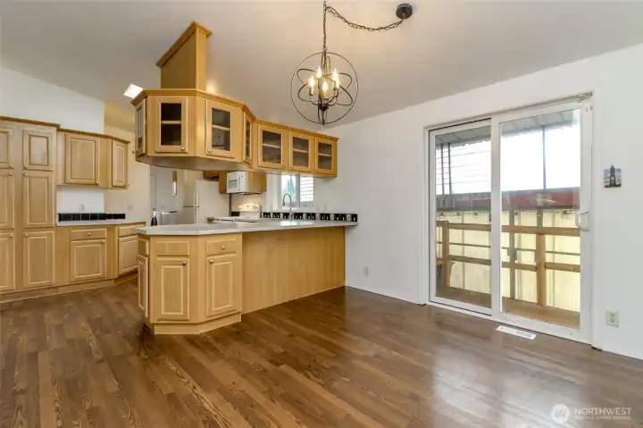 Dining located off the kitchen!