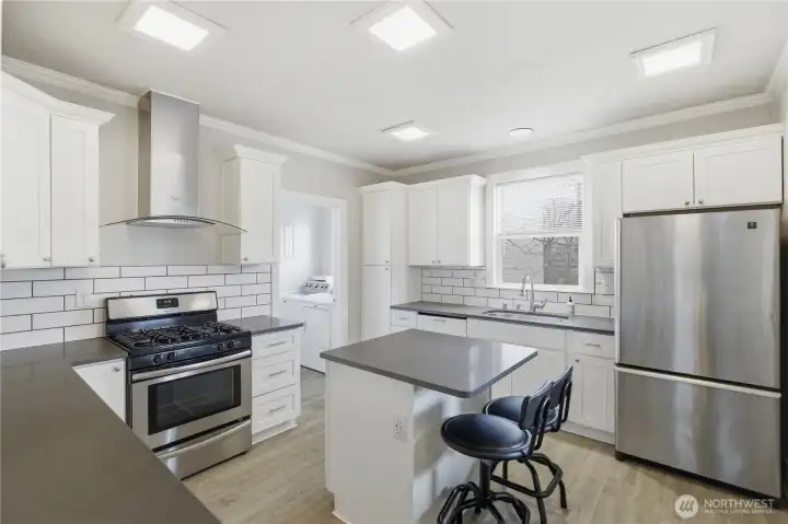 Unit B Kitchen All New and Includes All Appliances.