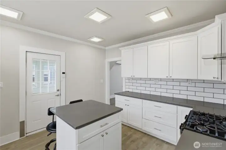 Unit B Kitchen Quartz Countertops, Beautiful Cabinetry and Plenty of Space and Storage!