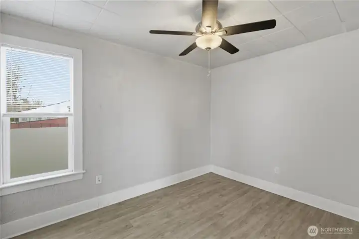 Unit B Bedroom 1 Light and Bright.