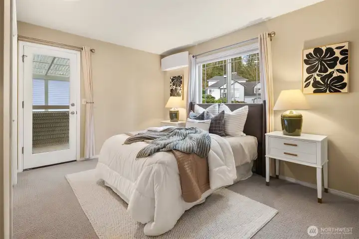 1/2 bedrooms upstairs