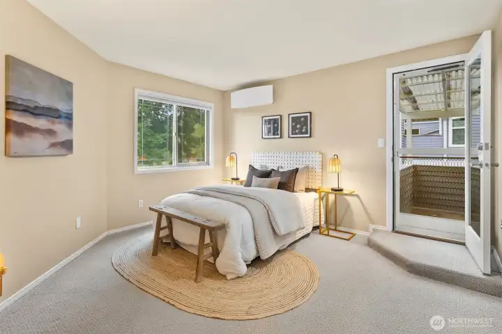 2/2 bedrooms upstairs