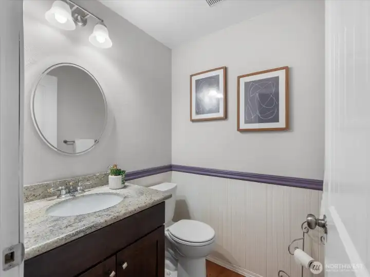 Convenient main floor guest bath.