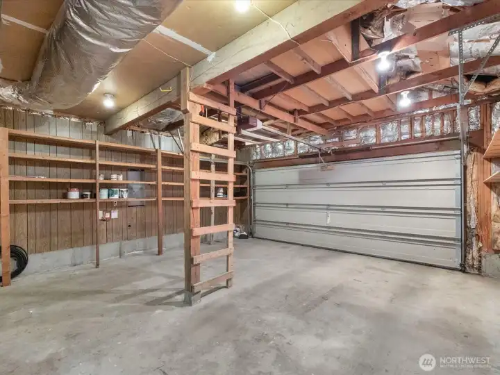 Lots of storage space in the attached garage.