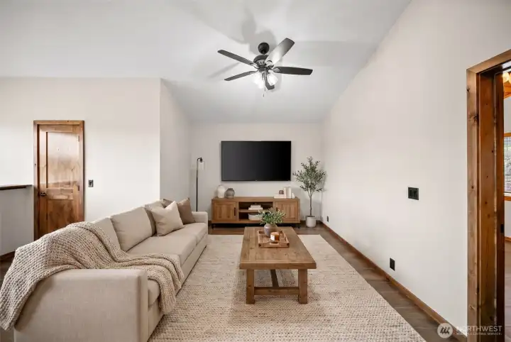 ADU Living Room Virtually Staged