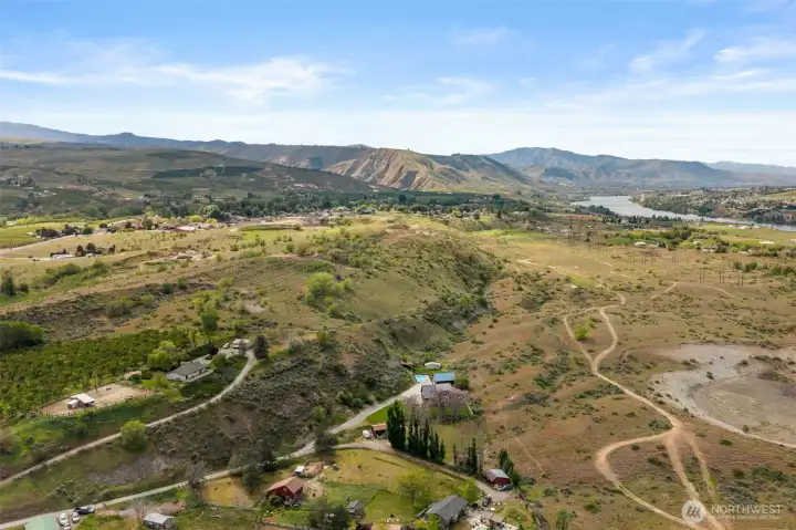 Surrounded by countryside