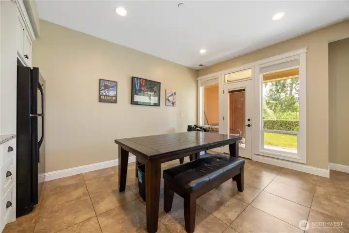 Main level kitchenette with dining room Main level kitchenette with dining room