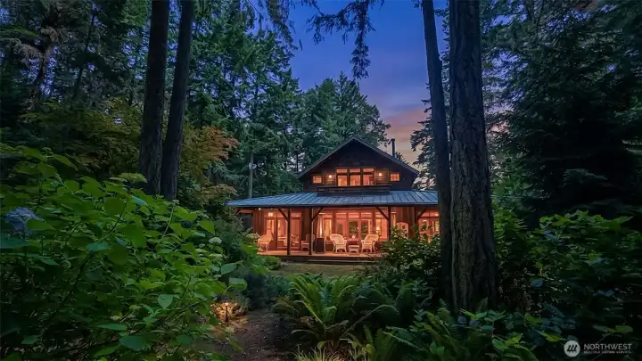 Back of house at twilight Back of house at twilight