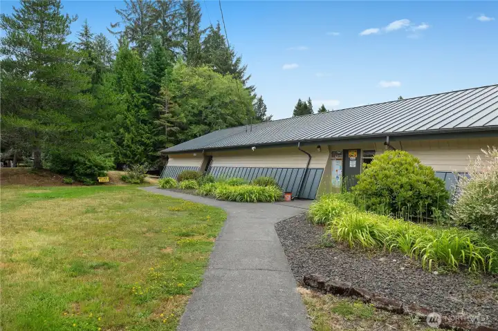 Enjoy the convenience of the community Longhouse, complete with a kitchen, restrooms, and hot showers. Enjoy the convenience of the community Longhouse, complete with a kitchen, restrooms, and hot showers.