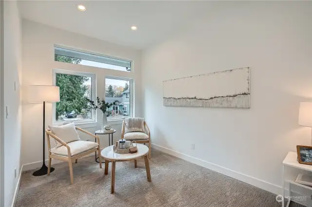 Primary Bedroom sitting area.