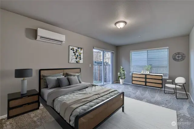 Virtually Staged Bedroom on Ground Floor