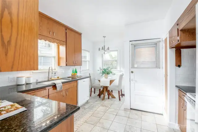 Great eat-in kitchen with sweet touches throughout.