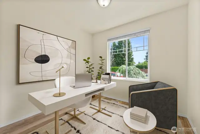 Virtually staged office