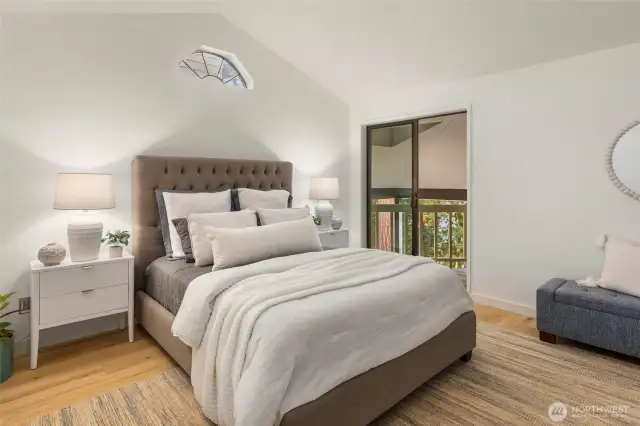 Primary suite on upper level.