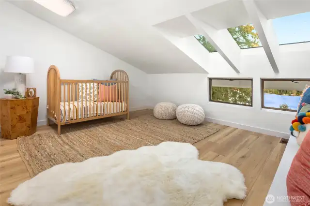 Additional bedroom on upper level.