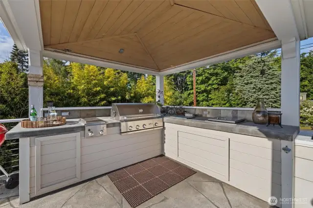 Built-in BBQ Gazebo