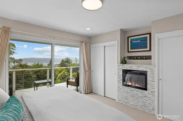 Walk Outside to the Top Deck from the Primary Suite