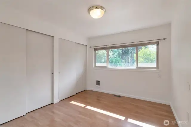 Fourth bedroom upstairs with great size and generous closet space