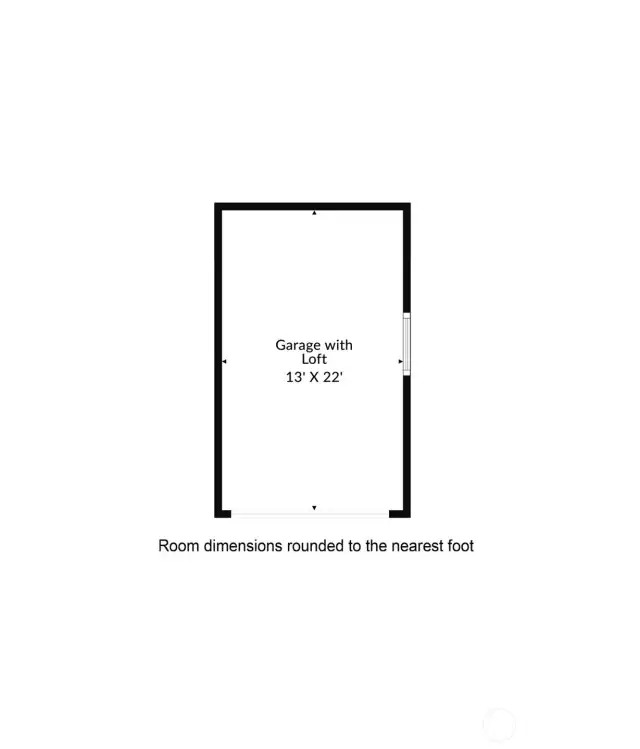 Attached garage has a storage loft.