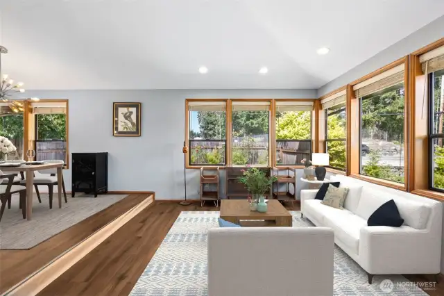 Virtually Staged Living Room