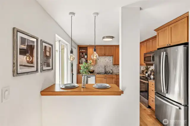 Seating area in kitchen