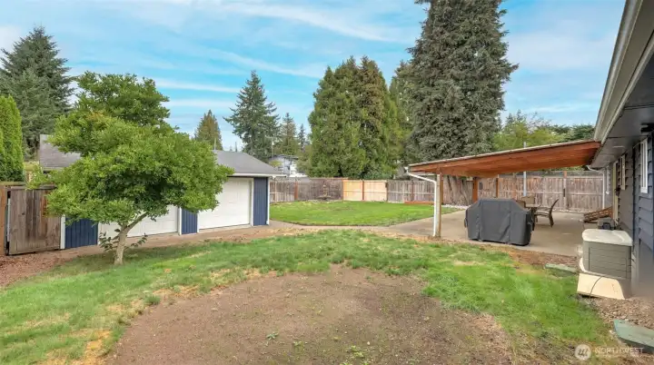 Transform this space into your own backyard oasis.