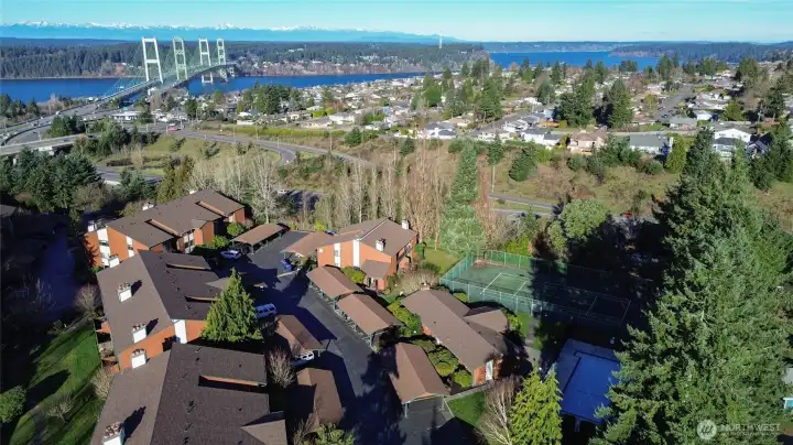 Views of the Narrows bridge