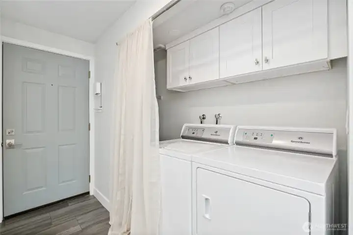 Speed Queen Washer and Dryer known for their durability and quiet operation.