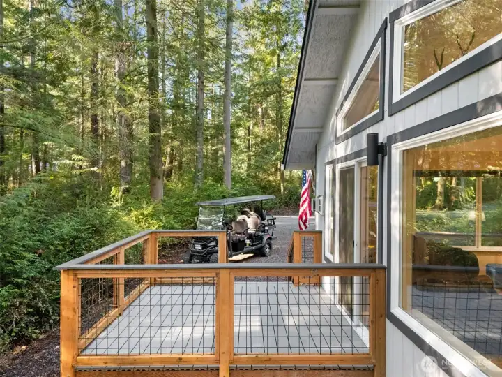 Side Deck through the slider of the living room.