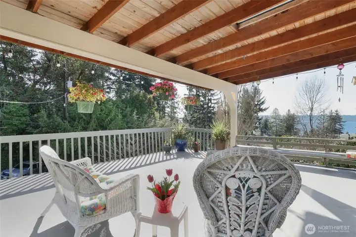 Upstairs deck