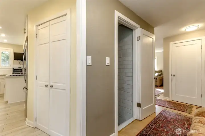 Kitchen to entry way