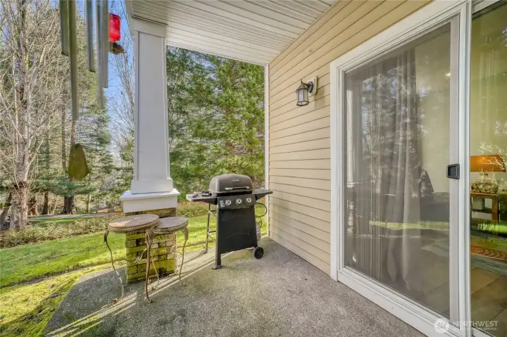 Space to sit outside and BBQ