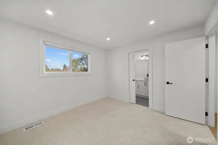 Bedroom 3 with en-suite full bathroom