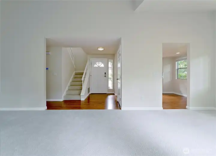 from living room looking into entrance