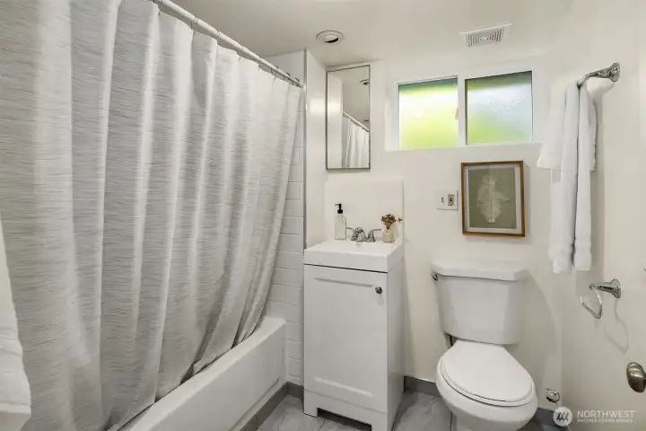 Full Bath on lower level