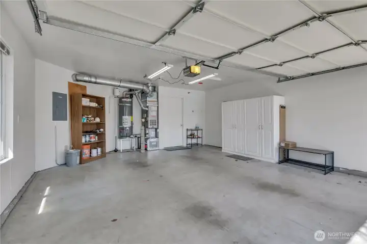 2 car garage with storage ~