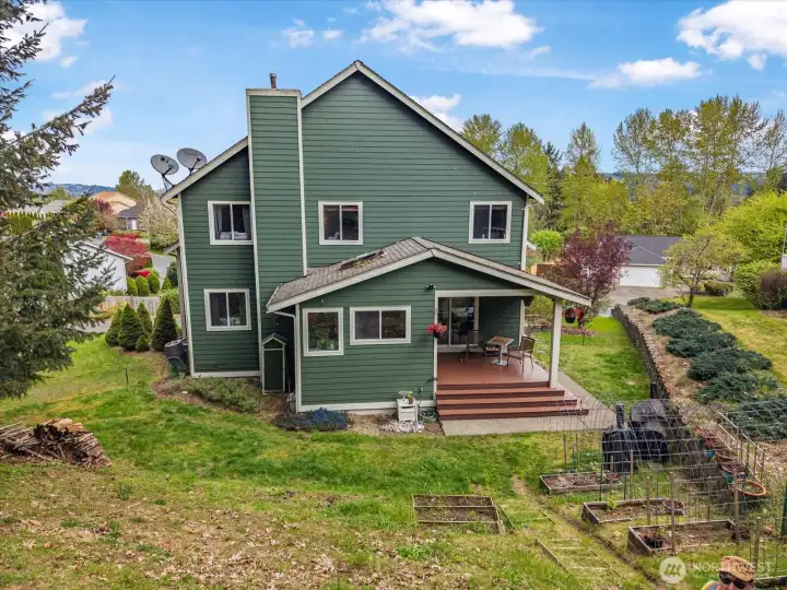 View of back of home from backyard.