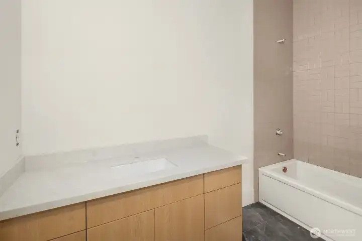 Progress update: Hall bathroom as of April 30, 2026.