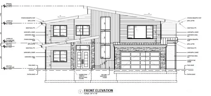 Front elevation - lot 1