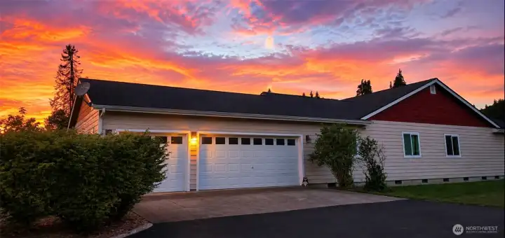 East side of home