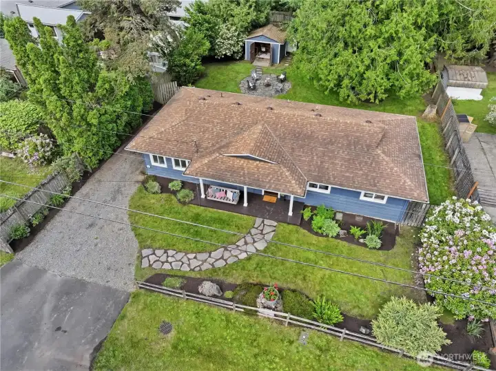 Enjoy outdoor living in this beautifully landscaped, fully fenced flat yard nestled in the heart of North Bend.