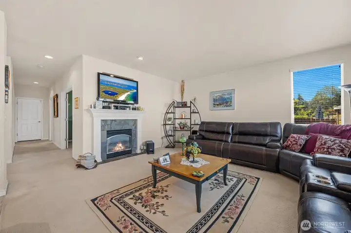 Fire Place & Family Room